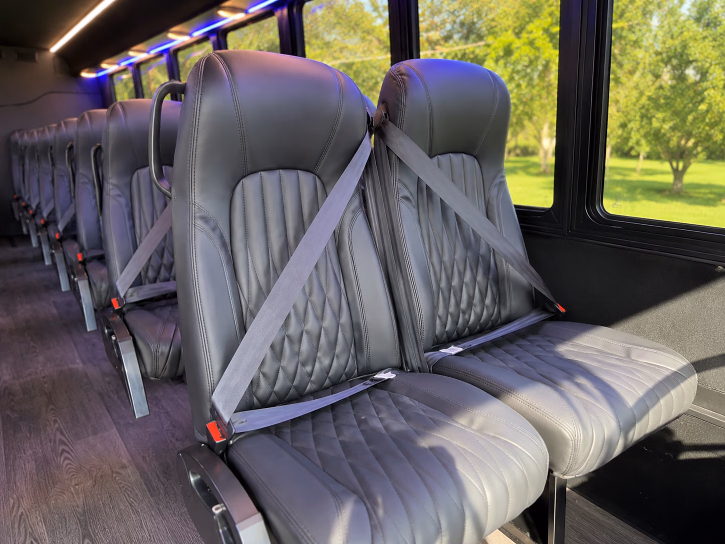 haverhill 18 passenger minibus inside