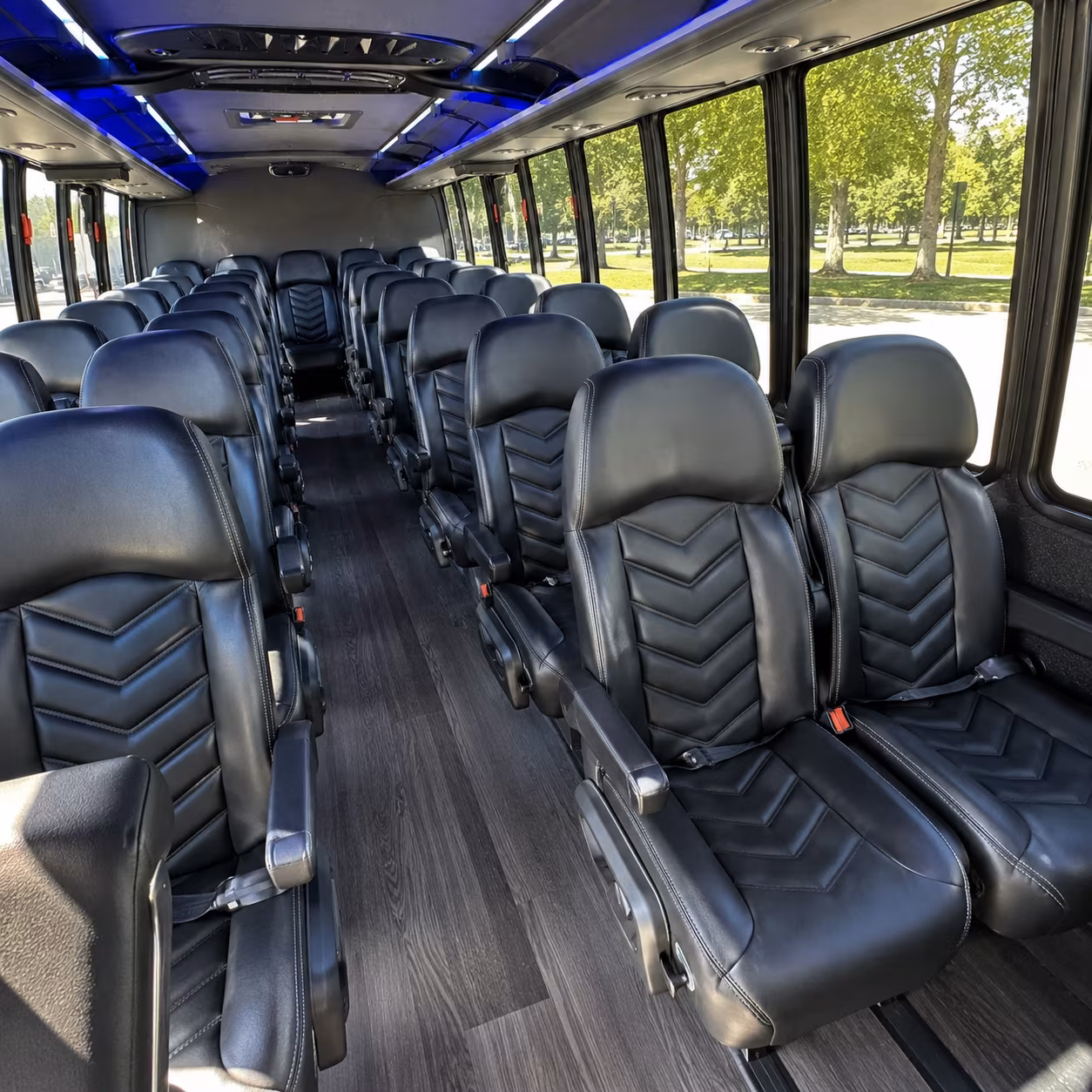 haverhill 25 passenger minibus inside
