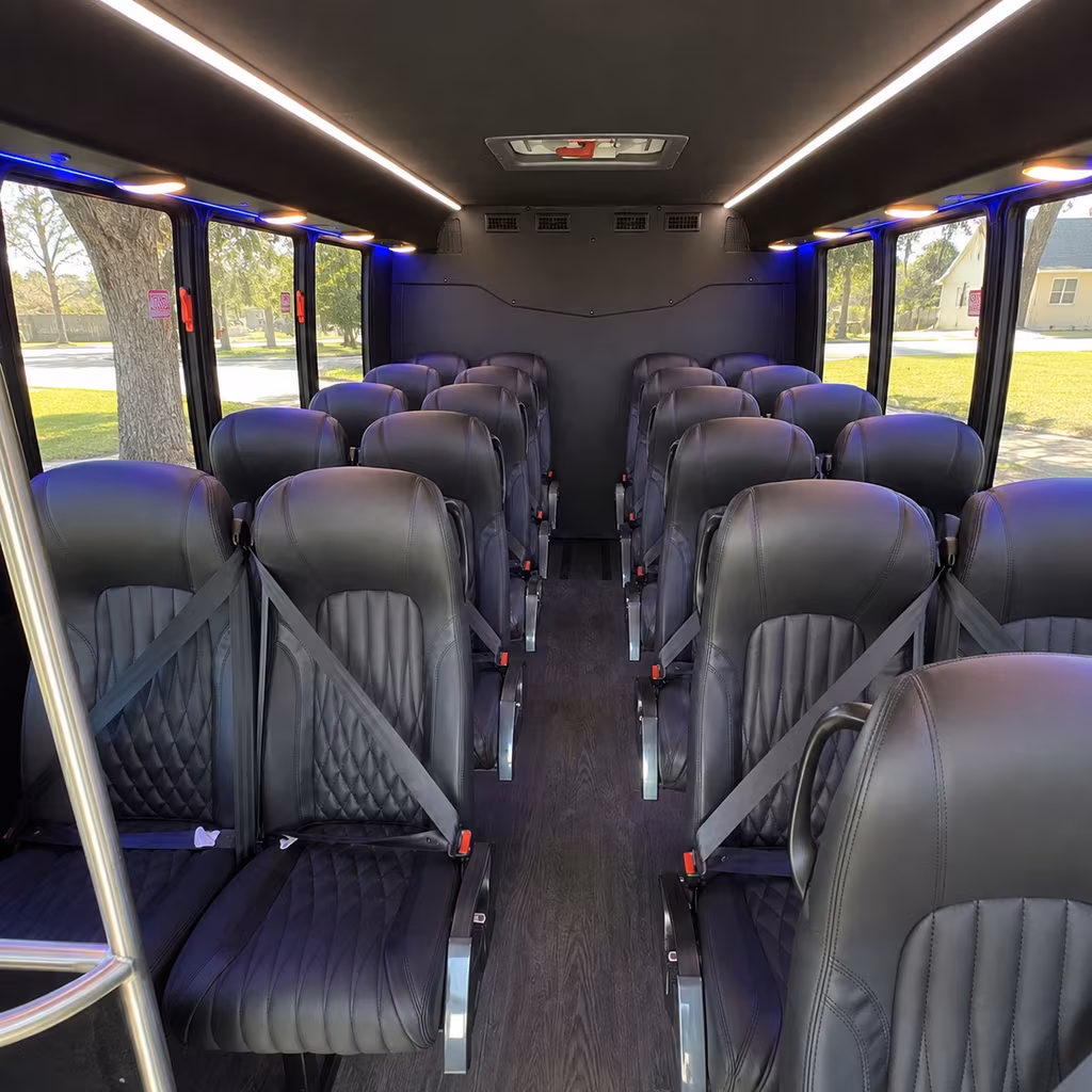 haverhill 25 passenger minibus interior