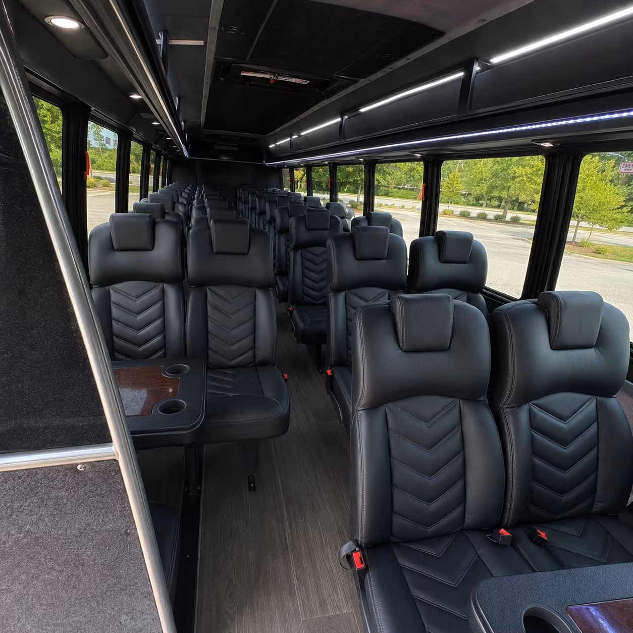 haverhill 30 passenger minibus inside