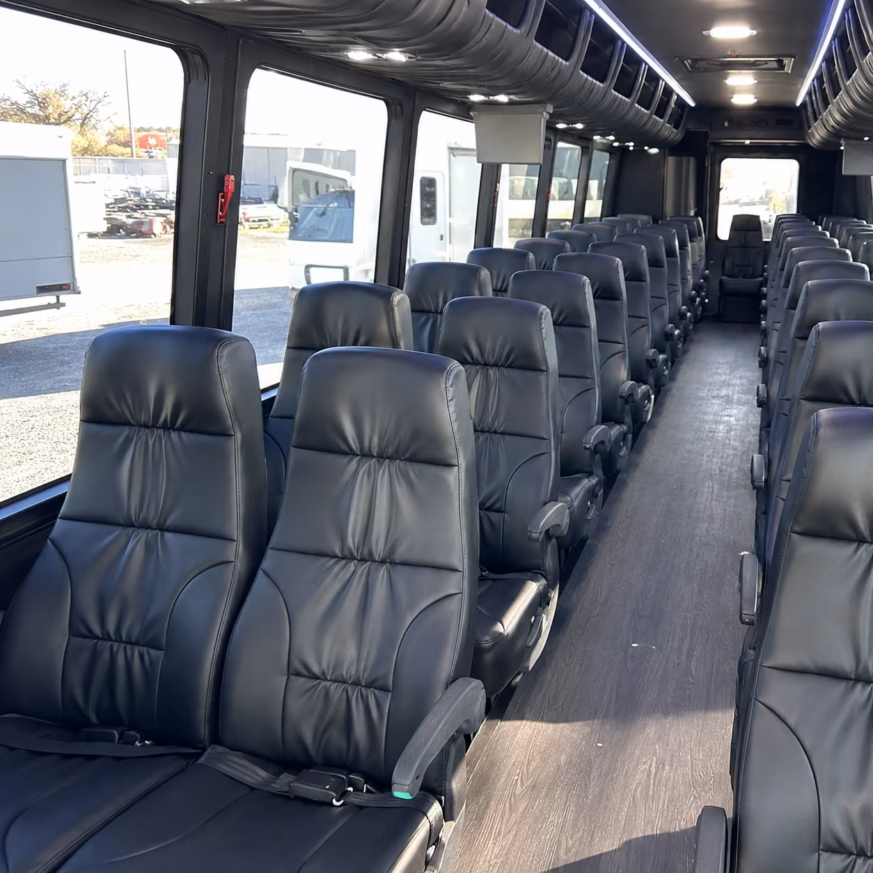 haverhill 35 passenger minibus interior