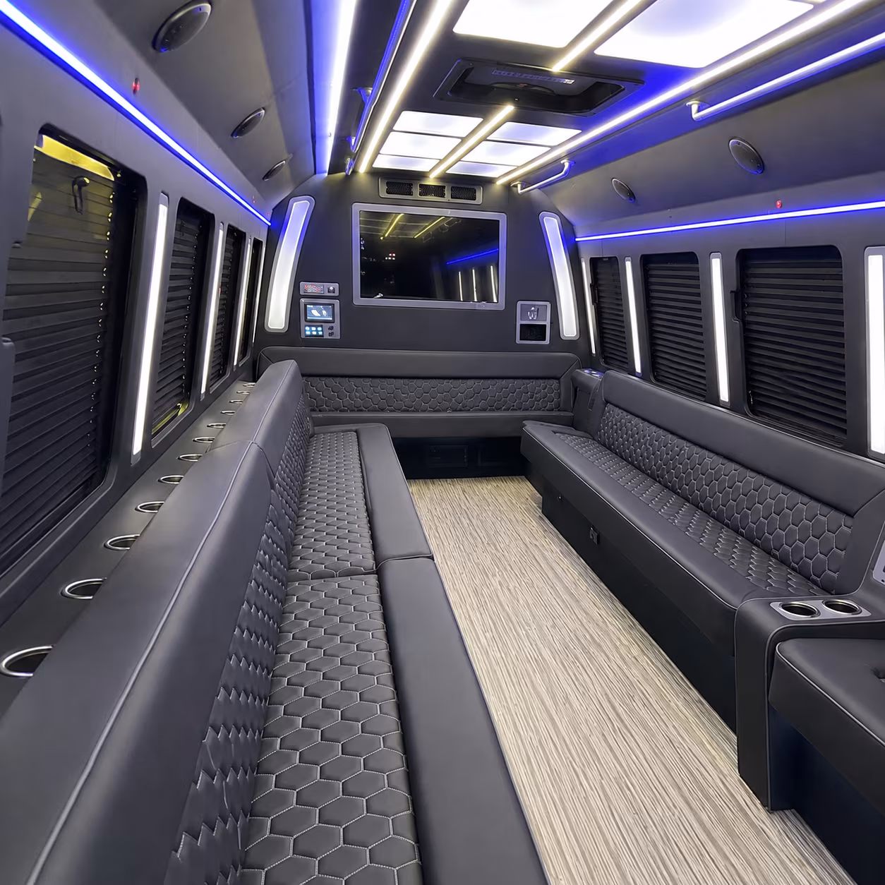 haverhill 40 passenger party bus inside