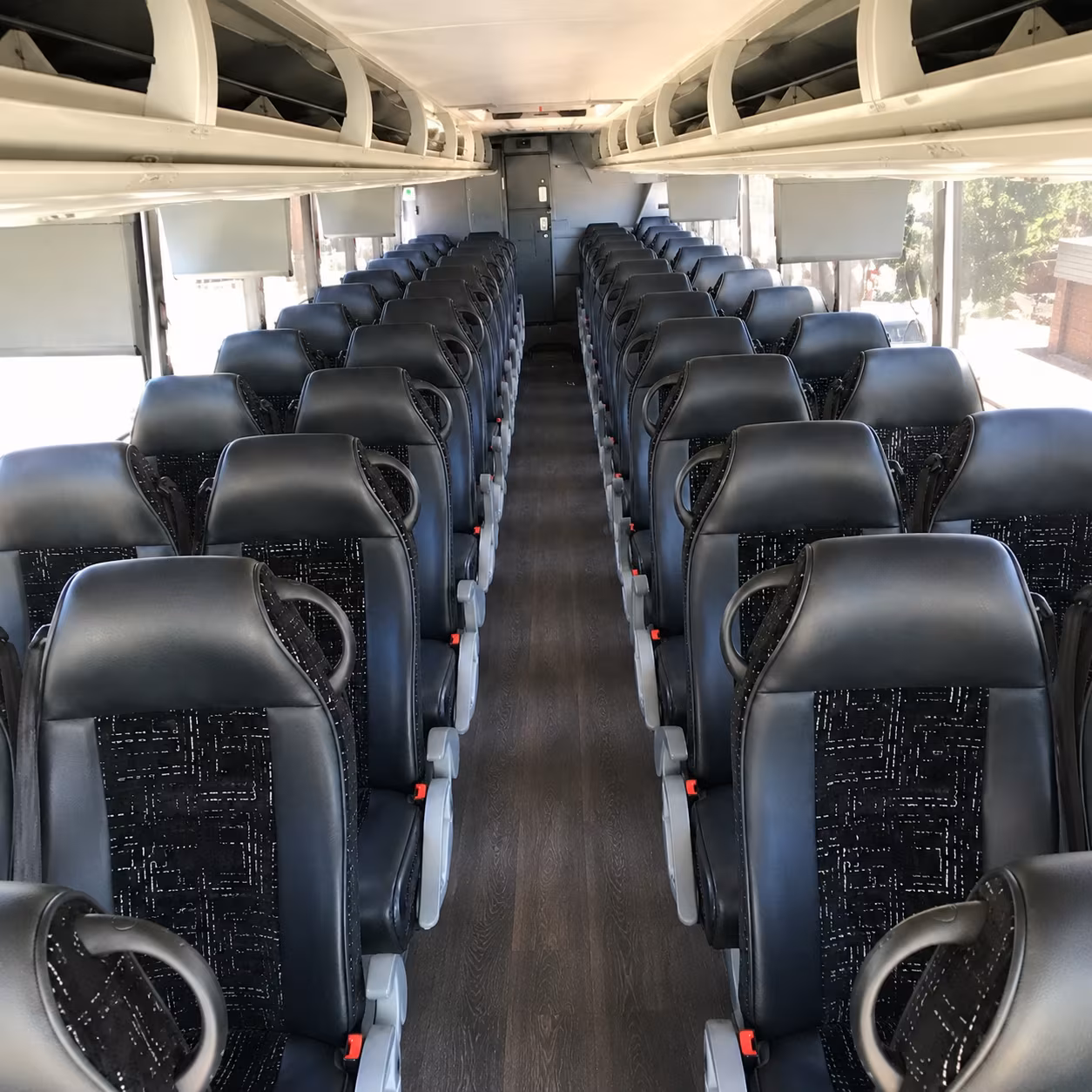 haverhill 56 passenger charter bus inside