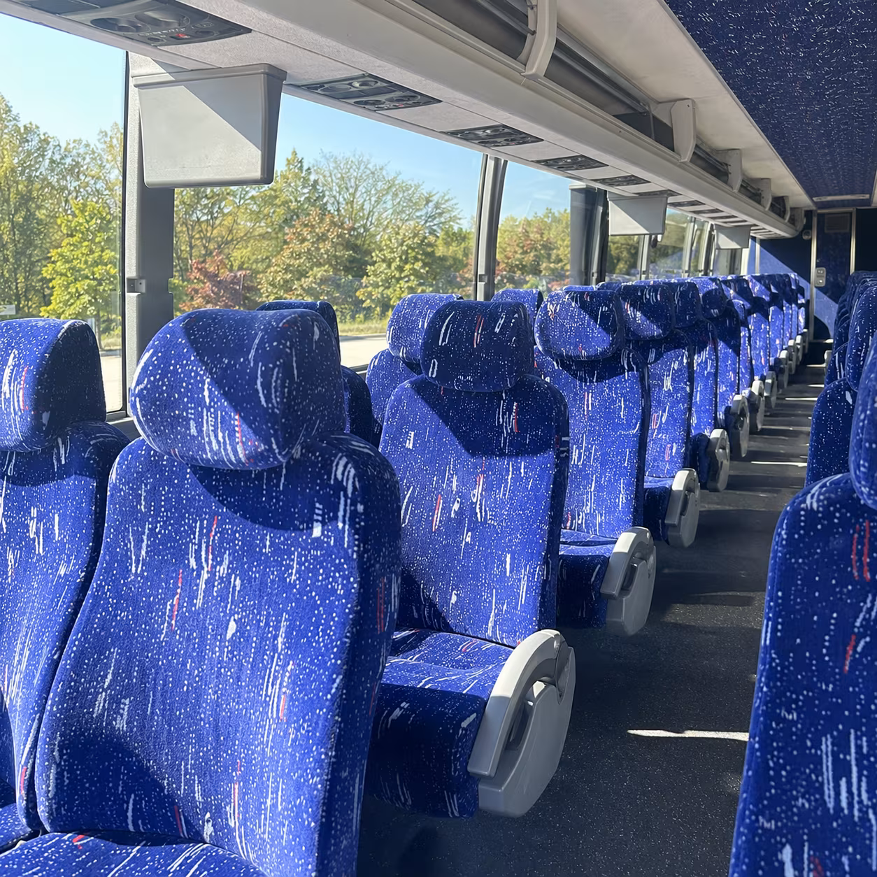 haverhill 56 passenger charter bus interior