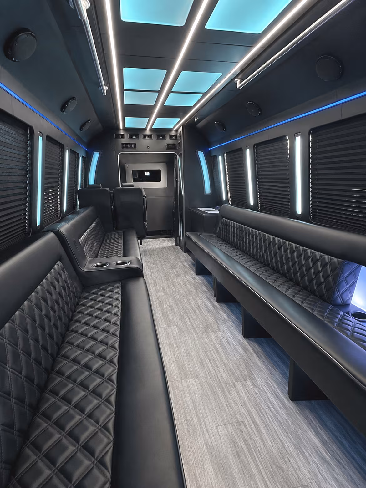 party buses for the haverhill wedding party before the ceremony